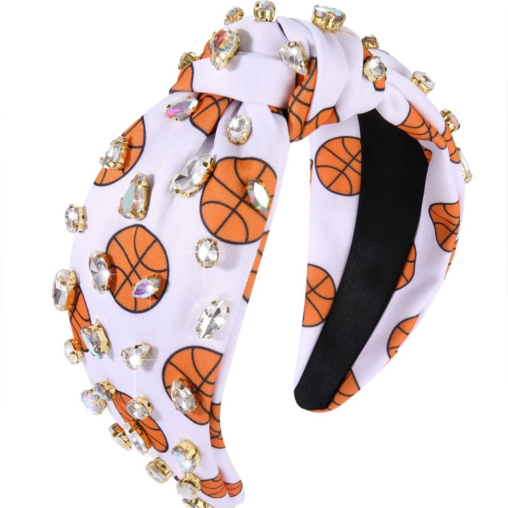 🏀 NWT Basketball Bling Headband with Rhinestones